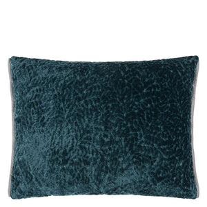 Designers Guild Cartouche Teal Cushion Front