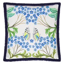 Load image into Gallery viewer, Eleonora Embroidered Cobalt Cushion reverse, by Designers Guild