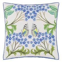 Load image into Gallery viewer, Eleonora Linen Cobalt Cushion reverse, by Designers Guild