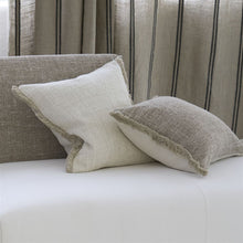 Load image into Gallery viewer, Charroux Chalk Boucle Cushion from side, by Designers Guild