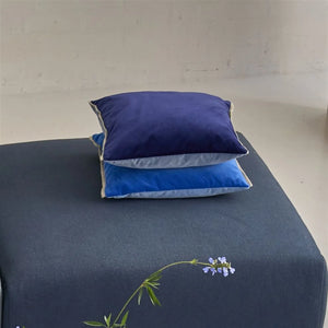 Varese Cerulean & Sky Cushion side view, by Designers Guild