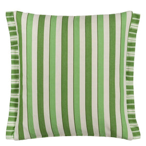 Designers Guild Cork Street Stripe Cobalt Cotton Cushion