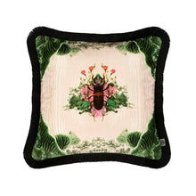 Load image into Gallery viewer, Timorous Beasties Beetle Blotch Fringed Cushion Front