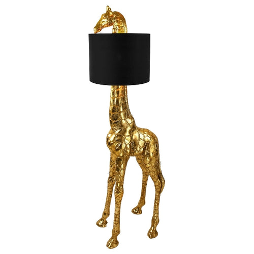 Gigi The Giraffe Floor Lamp, gold/black