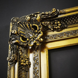 Venice Baroque Picture Frame, Antique Gold