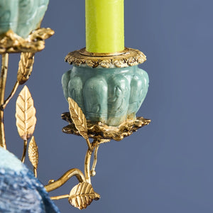 Gold Elephant Candle Holder