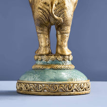 Load image into Gallery viewer, Gold Elephant Candle Holder