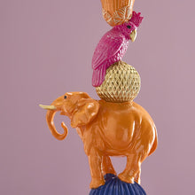 Load image into Gallery viewer, Orange Elephant Candle Holder