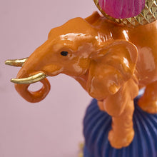 Load image into Gallery viewer, Orange Elephant Candle Holder