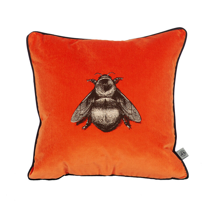 Timorous Beasties Napoleon Bee Orange Cushion