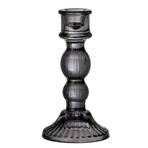 Litus Candleholder, Black Glass, by Creative Collection