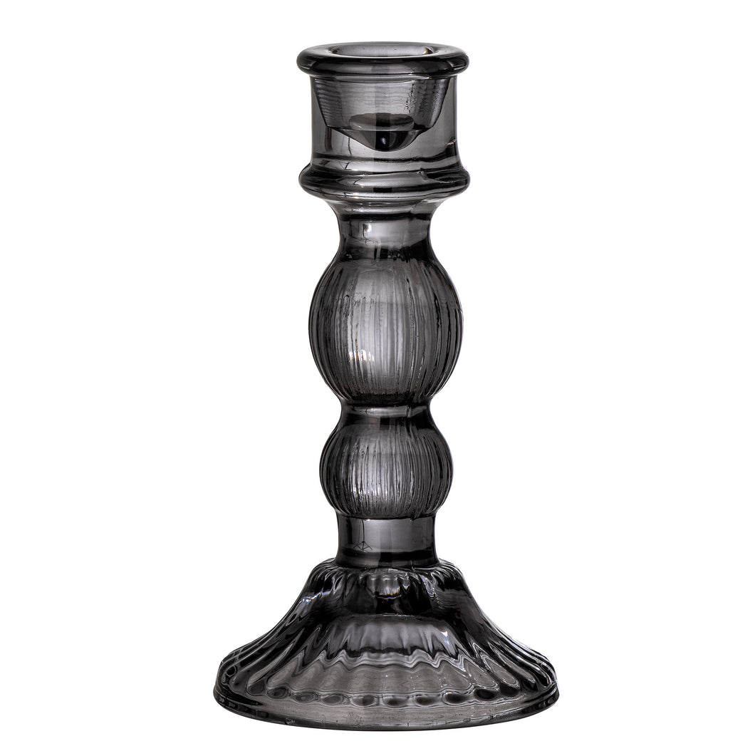 Bloomingville Litus Black Glass Candleholder