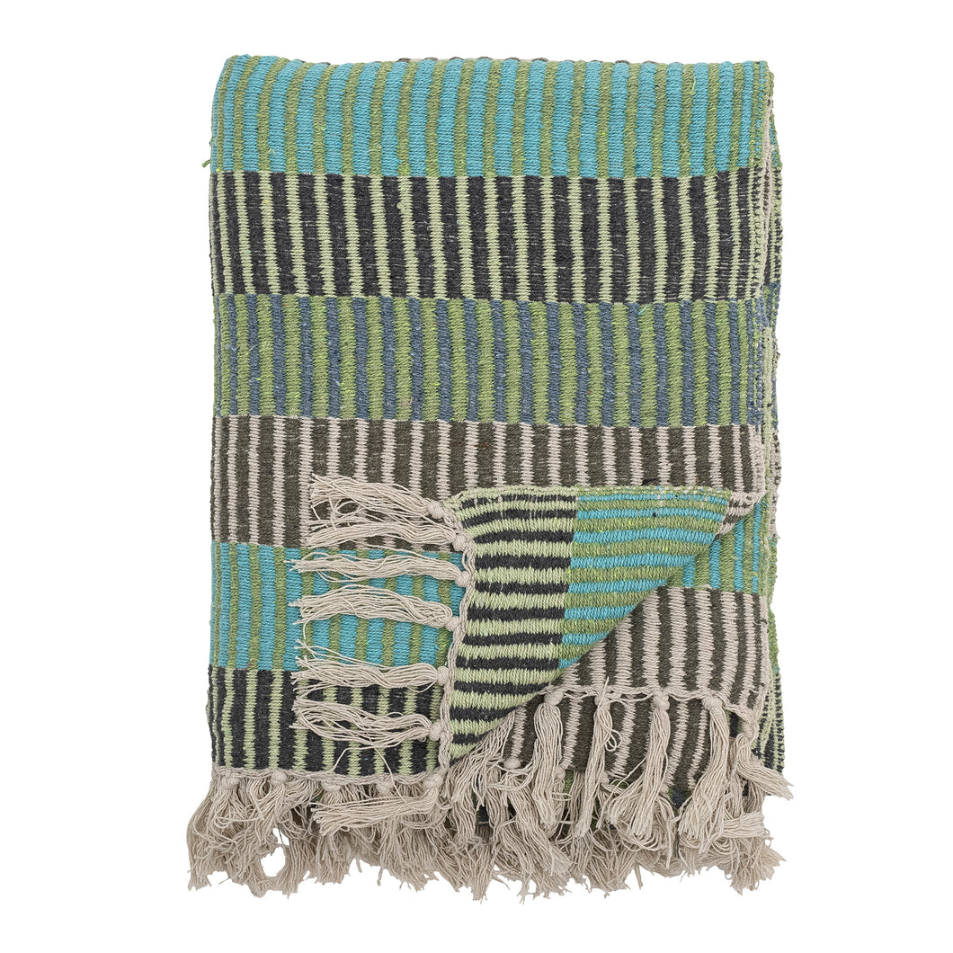 Bloomingville Isnel Blue Throw Blanket