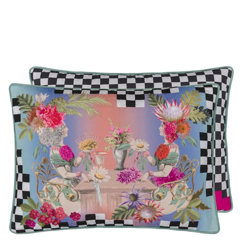 Christian Lacroix Fleurs Jumelles Mosaique Cushion