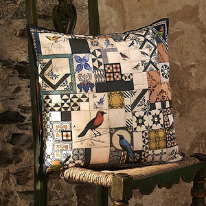 Christian Lacroix Lisboa Spring Tomate Cotton Cushion on Chair