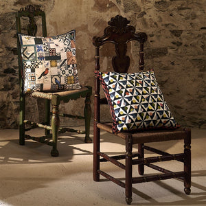 Christian Lacroix Mila Tomate Cotton Cushion with Lisboa Tomate Cushion