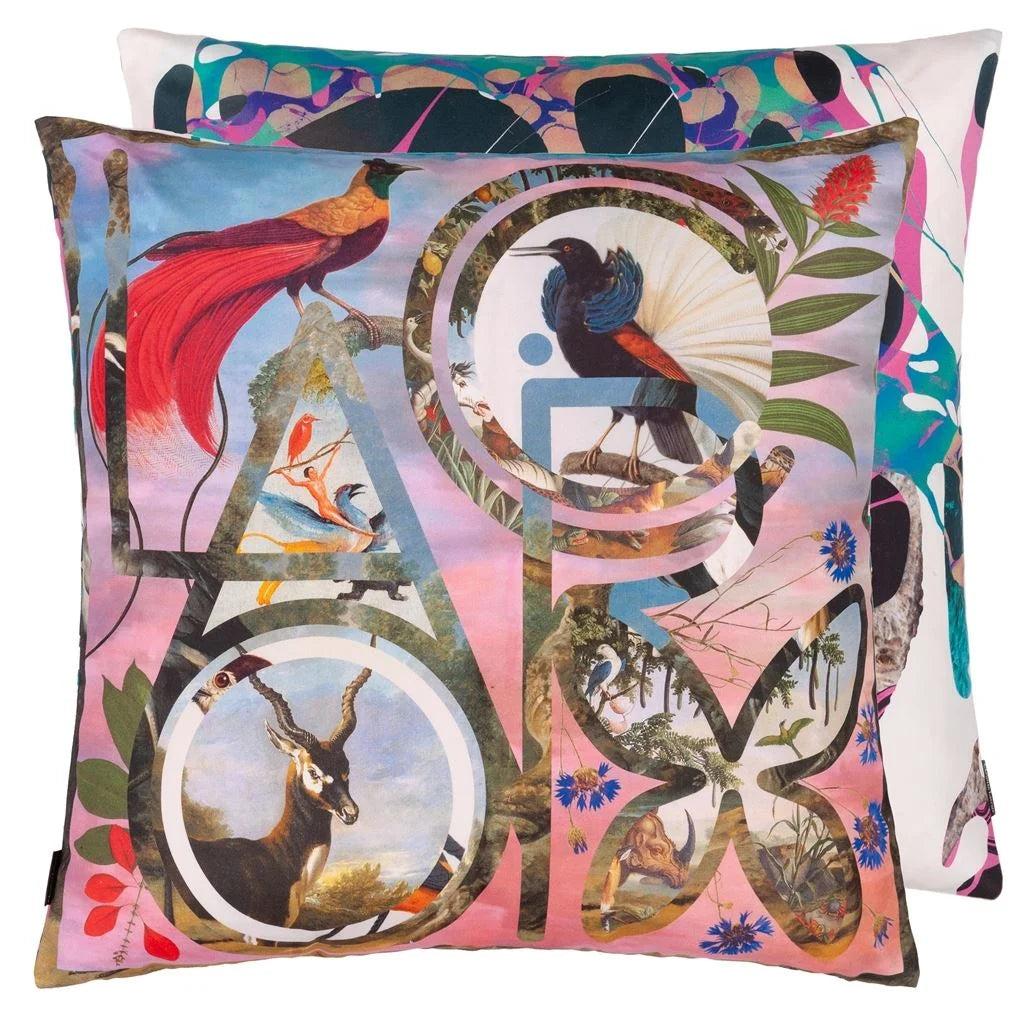 Lacroix Paradise Flamingo Cushion, by Christian Lacroix