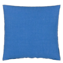 Load image into Gallery viewer, Designers_Guild_Brera_Lino_Cornflower_Lapis_Linen_Cushion Front
