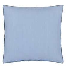 Load image into Gallery viewer, Designers_Guild_Brera_Lino_Cornflower_Lapis_Linen_Cushion Reverse