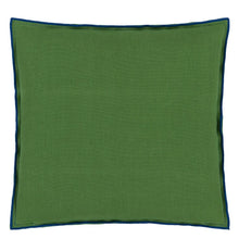 Indlæs billede til gallerivisning Designers Guild Brera Lino Lagoon &amp; Emerald Cushion Reverse