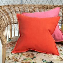 Indlæs billede til gallerivisning Designers Guild Brera Lino Nasturtium &amp; Papaya Cushion on Chair