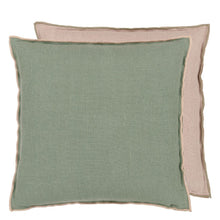 Indlæs billede til gallerivisning Designers Guild Brera Lino Thyme &amp; Pebble Cushion