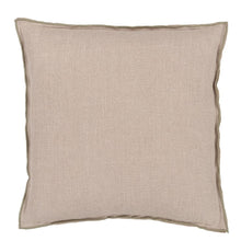 Indlæs billede til gallerivisning Designers Guild Brera Lino Thyme &amp; Pebble Cushion Reverse