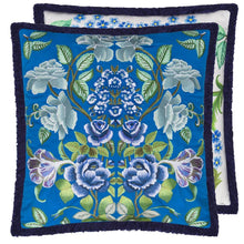 Indlæs billede til gallerivisning Eleonora Embroidered Cobalt Cushion, by Designers Guild