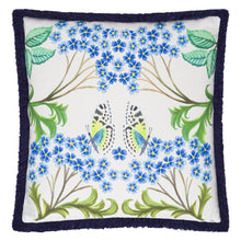 Indlæs billede til gallerivisning Eleonora Embroidered Cobalt Cushion reverse, by Designers Guild