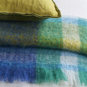 Designers Guild Fontaine Cobalt Throw Detail