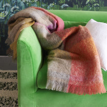 Indlæs billede til gallerivisning Designers_Guild_Fontaine_Sepia_Mohair_Throw_on_Sofa