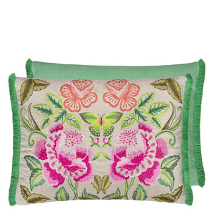 Designers Guild Isabella Embroidered Fuchsia Cushion