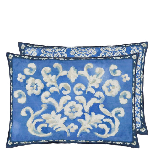 Isolotto Cobalt Cushion, by Designers Guild