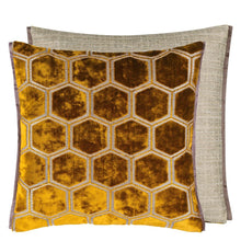 Indlæs billede til gallerivisning Manipur Ochre Velvet Cushion, by Designers Guild