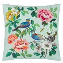 Indlæs billede til gallerivisning Designers Guild Miraflores Duck Egg Cotton Cushion Front