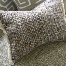 Load image into Gallery viewer, Designers Guild Pradelles Zinc Textured Weave Cushion Close Up