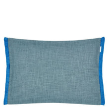 Indlæs billede til gallerivisning Ocean Blue pillow with cobalt trim 
