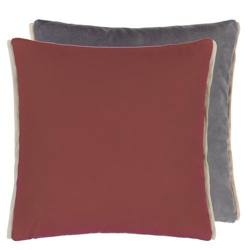 Designers Guild Varese Coral & Dusk Velvet Cushion