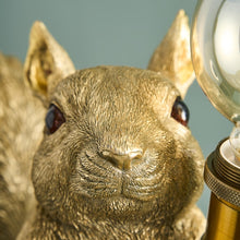 Load image into Gallery viewer, Eduard Eichhorn Gold Squirrel Table Lamp