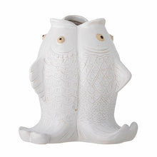 Load image into Gallery viewer, Fili_Fish White_Stoneware_Vase