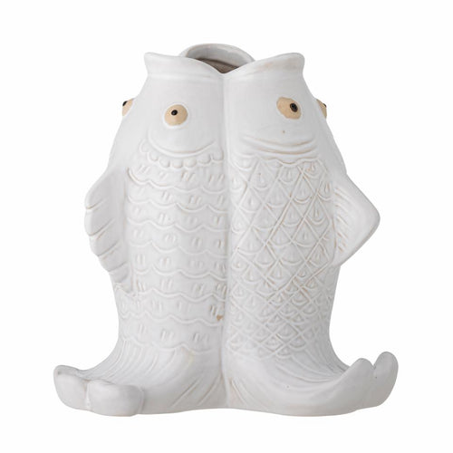 Fili_Fish White_Stoneware_Vase