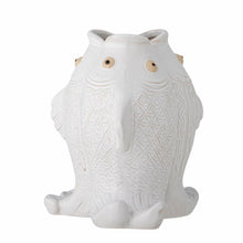 Load image into Gallery viewer, Fili_Fish White_Stoneware_Vase_Side_View