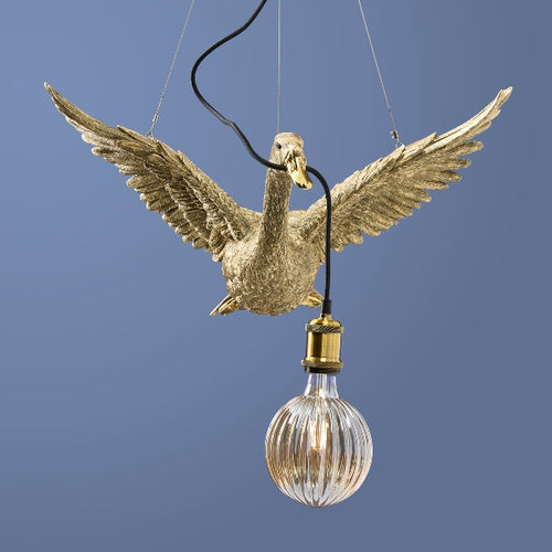 Gold Flying Ducky Ceiling Lamp