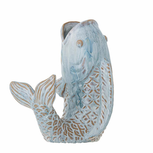 Hiro Blue Stoneware Vase