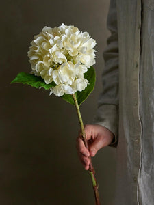 Hydrangea Artificial Stem, White