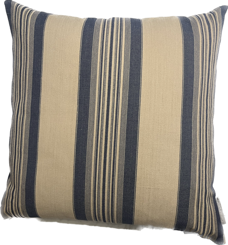 Tack House Stripe Cushion, Ralph Lauren Fabric