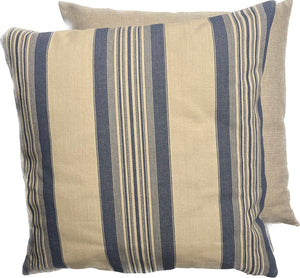 Tack House Stripe Cushion, Ralph Lauren Fabric