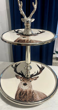 Load image into Gallery viewer, Nickel Plate Stand with Deer Motif
