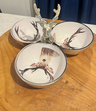 Load image into Gallery viewer, Nickel Serving Dish, with Deer Motif