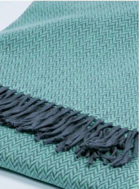 Mantas Ezcaray Merino Wool Herringbone Throws